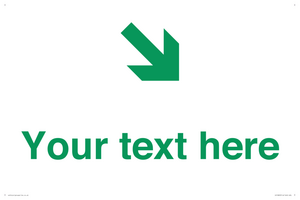 Custom Safe Condition inverse: Green Down right arrow